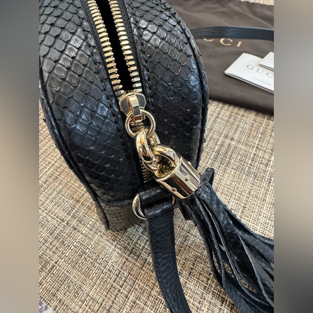 Gucci Python Soho Disco Bag - image 5